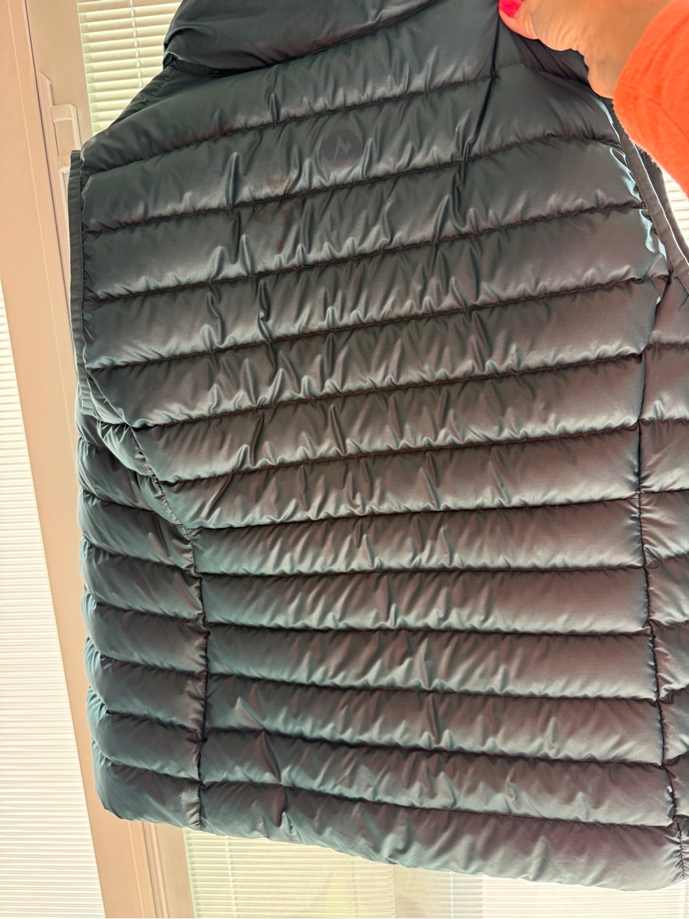 Marmot Quilted Puffer Vest in Teal Blue-Green - Picture 5 of 5